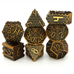Dice Envy Dice Envy Hive Mind Gold Metal Polyhedral 7 die set