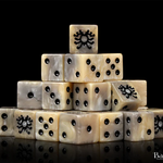 Baron of Dice Baron of Dice Skeleton Rune Square Corner d6 25 ct