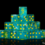 Baron of Dice Baron of Dice High Elves Dice Elvish Blue Square Corner d6 25 ct