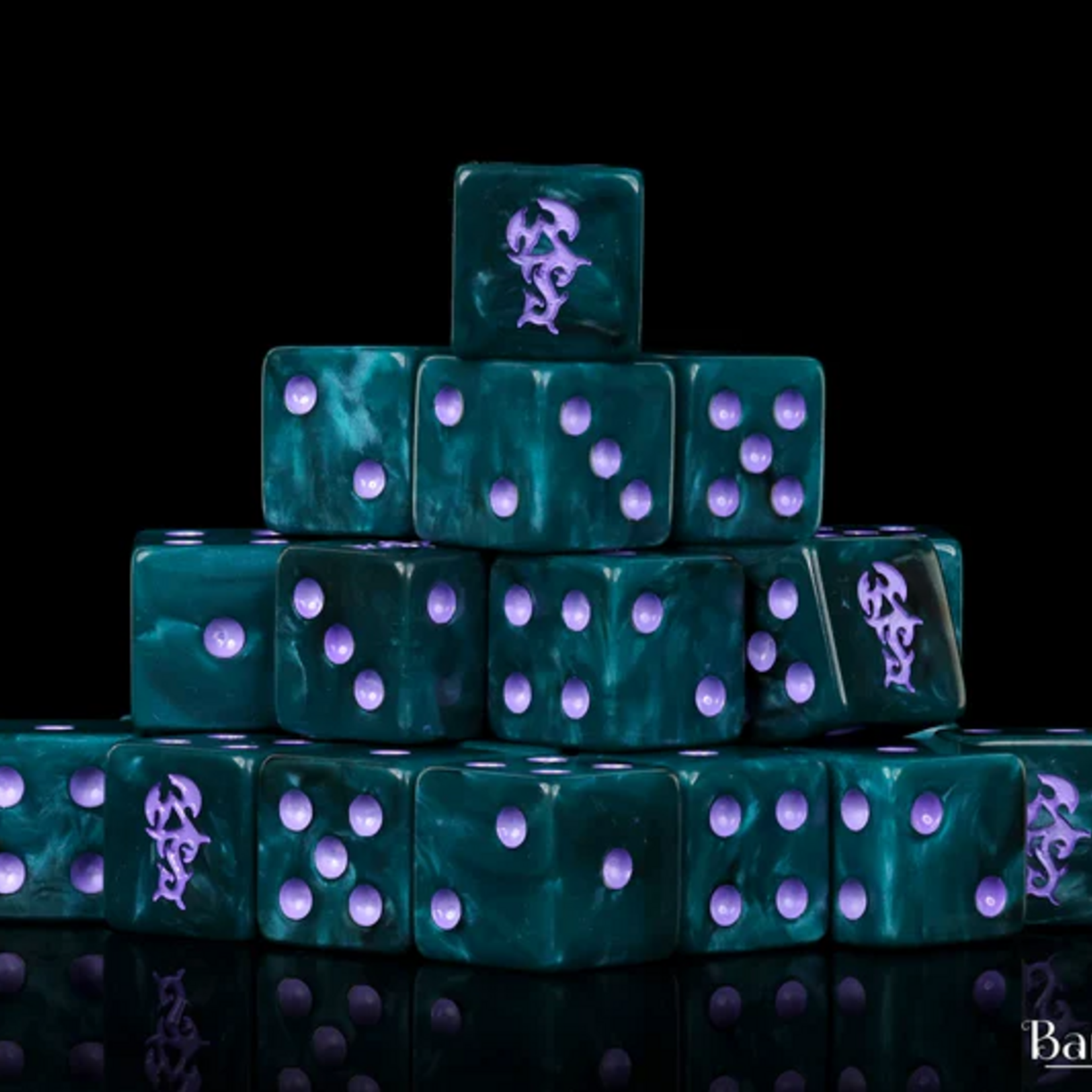 Baron of Dice Baron of Dice Dreaded Ones Dice Square Corner d6 25 ct