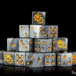 Baron of Dice Baron of Dice Golden Cog Dice Square Corner d6 25 ct