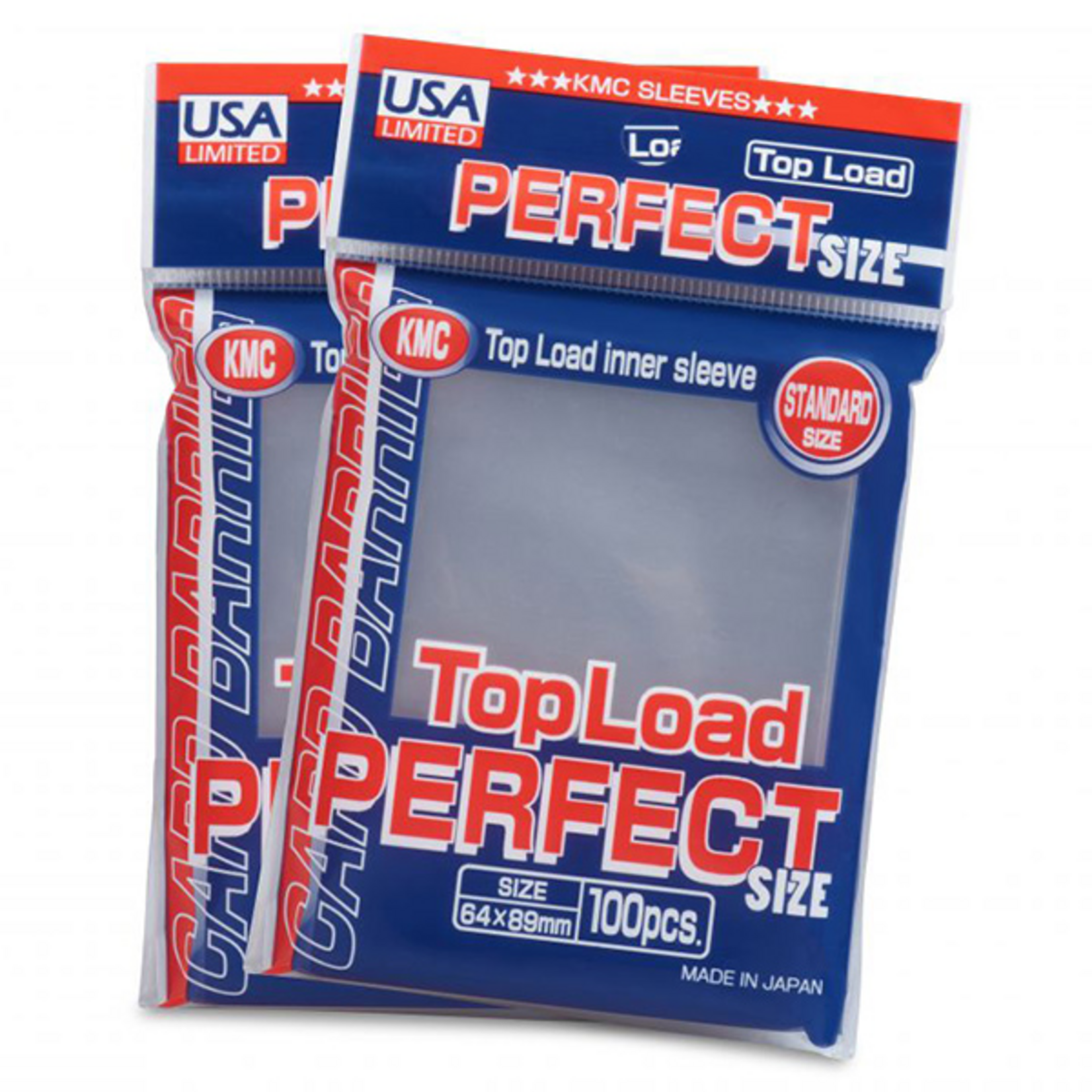 KMC Top Load Inner Sleeve Perfect Standard Size Clear 100 ct