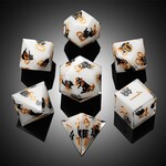 Dice Habit Sharp Edge Playful Kitty Polyhedral 7 die set