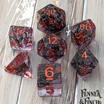 Fennek and Finch Hollow One Purple Thread and Copper Foil Polyhedral 7 die set