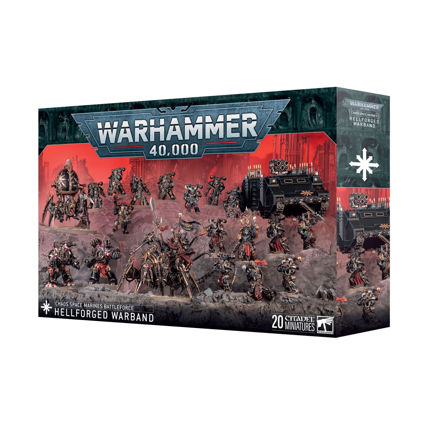 Games Workshop Warhammer 40k Battleforce Chaos Space Marines Hellforged Warband