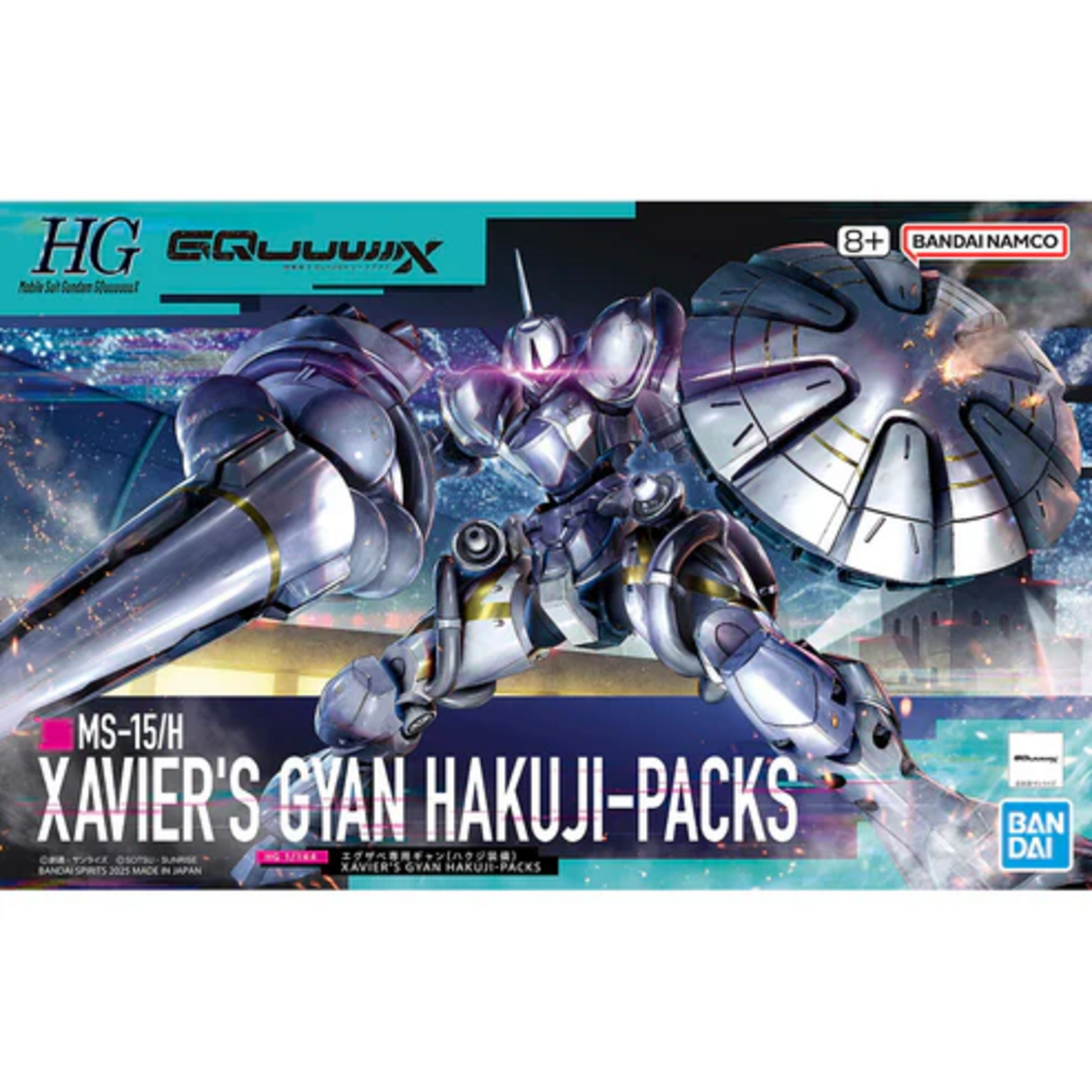 Bandai Gundam GQ HG Xaviers Gyan Hakuji-Pack