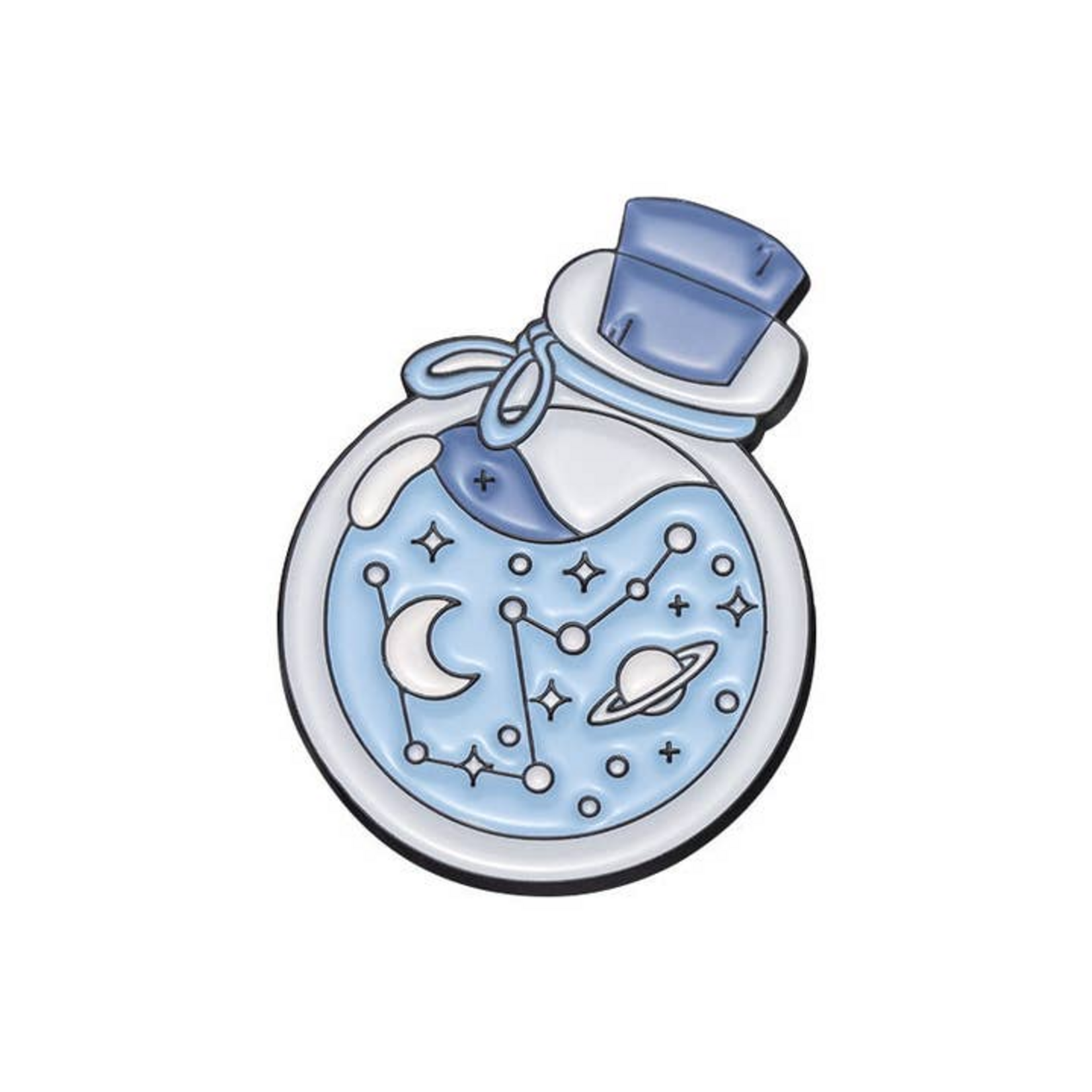 Magia Design Whimsical Potion and Planet Enamel Pin Blue