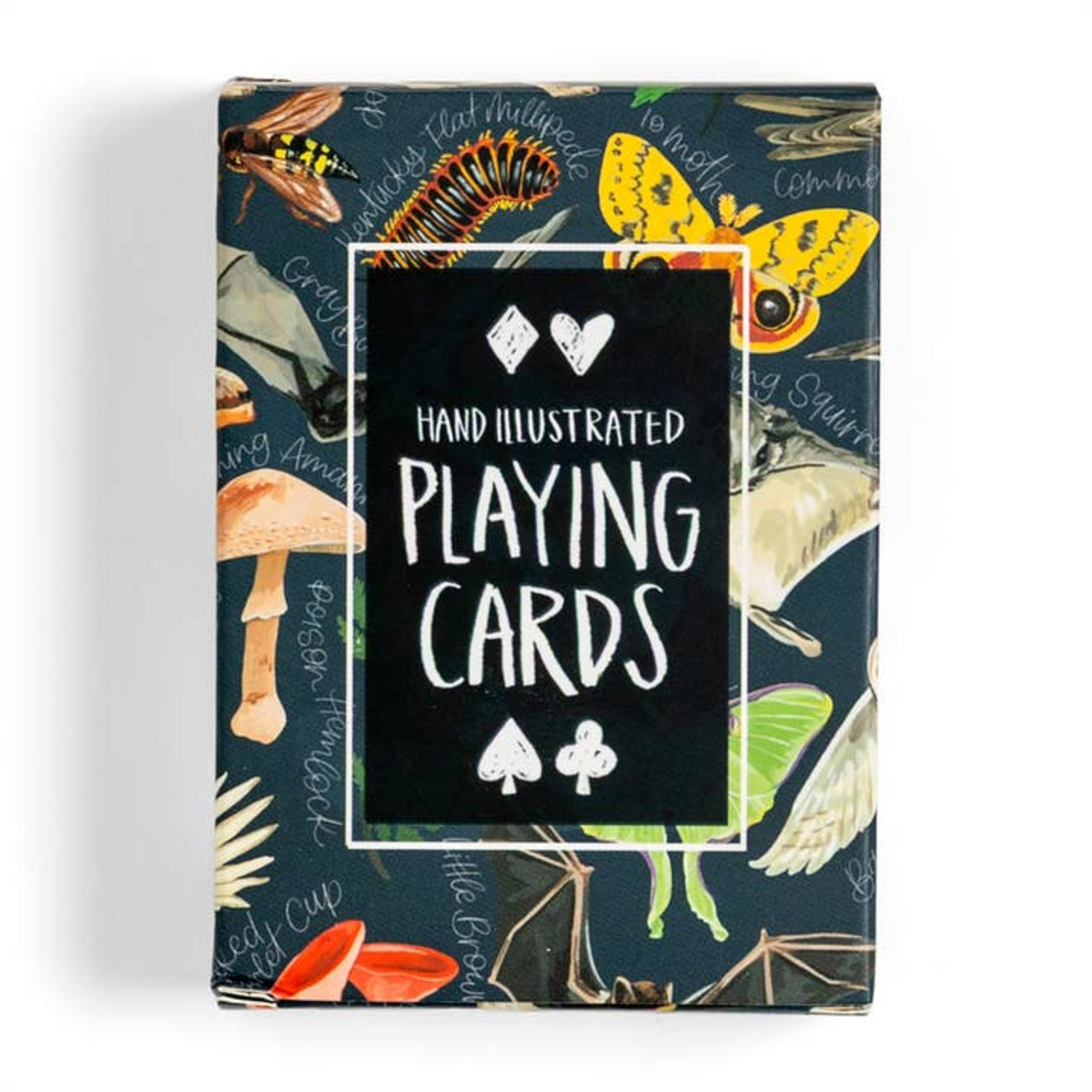 One Canoe Two Paper Co. Playing Cards Midnight Flora and Fauna