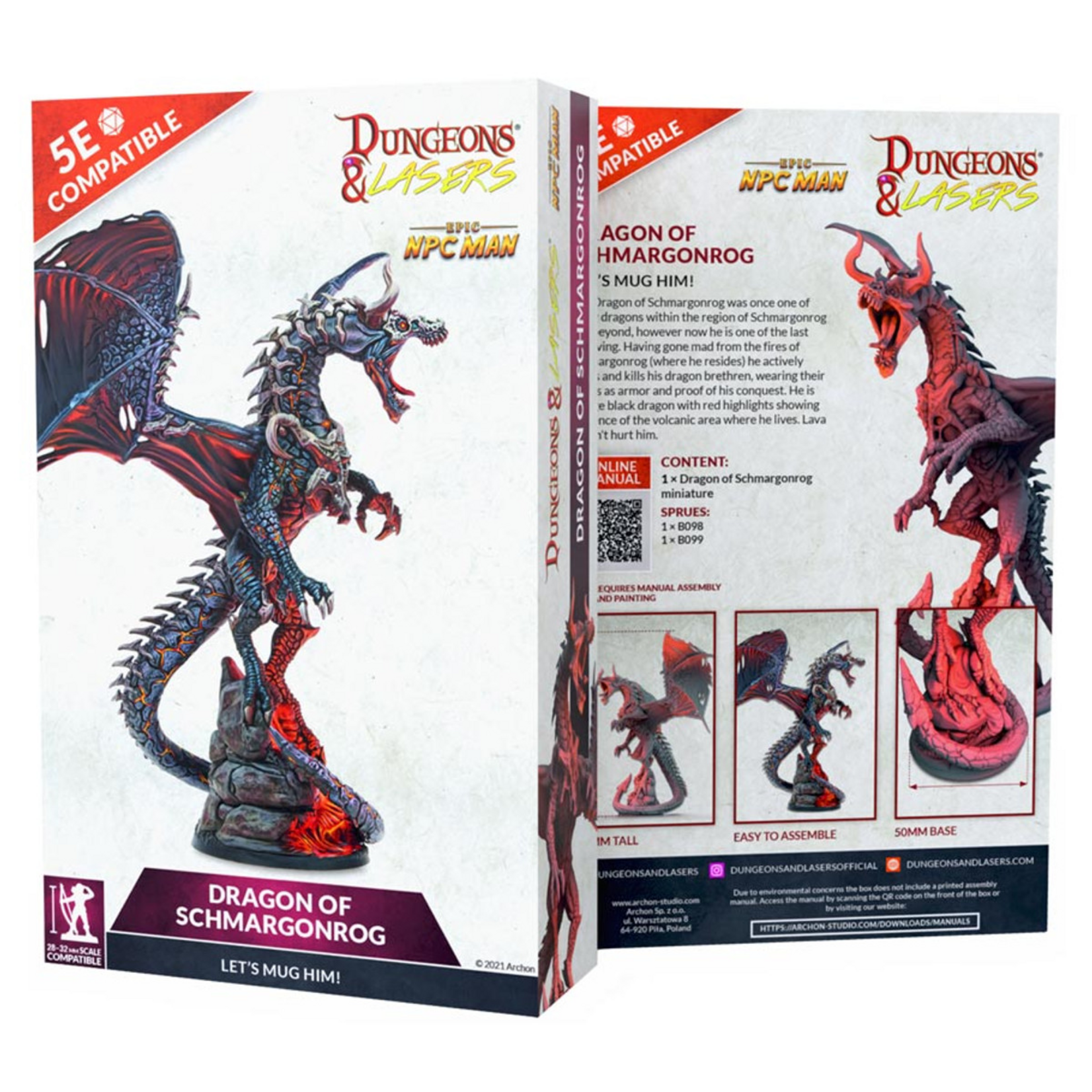 Archon Studios Dungeons and Lasers Dragons Dragon of Schmargonrog