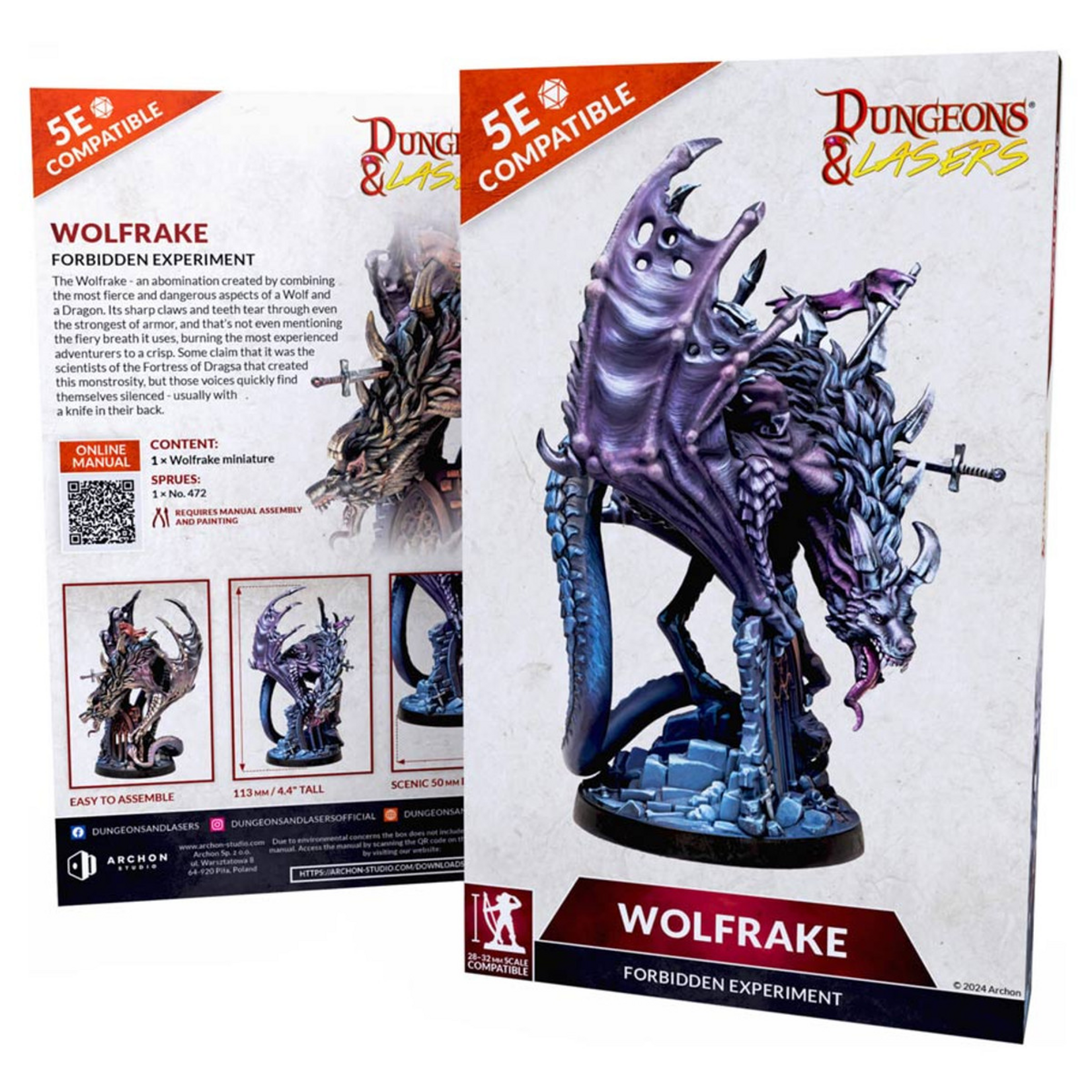Archon Studios Dungeons and Lasers Miniatures Wolfrake