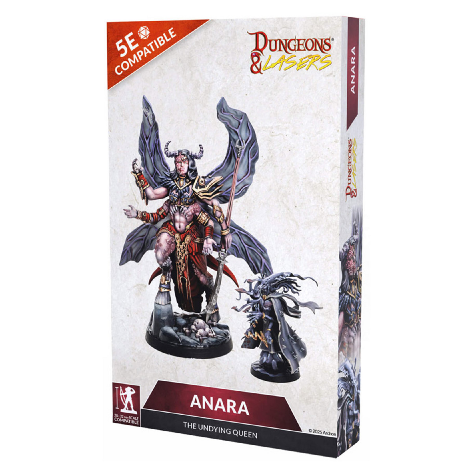 Archon Studios Dungeons and Lasers Miniatures Anara the Undying Queen