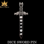 DND Dice Dice Sword Enamel Pin