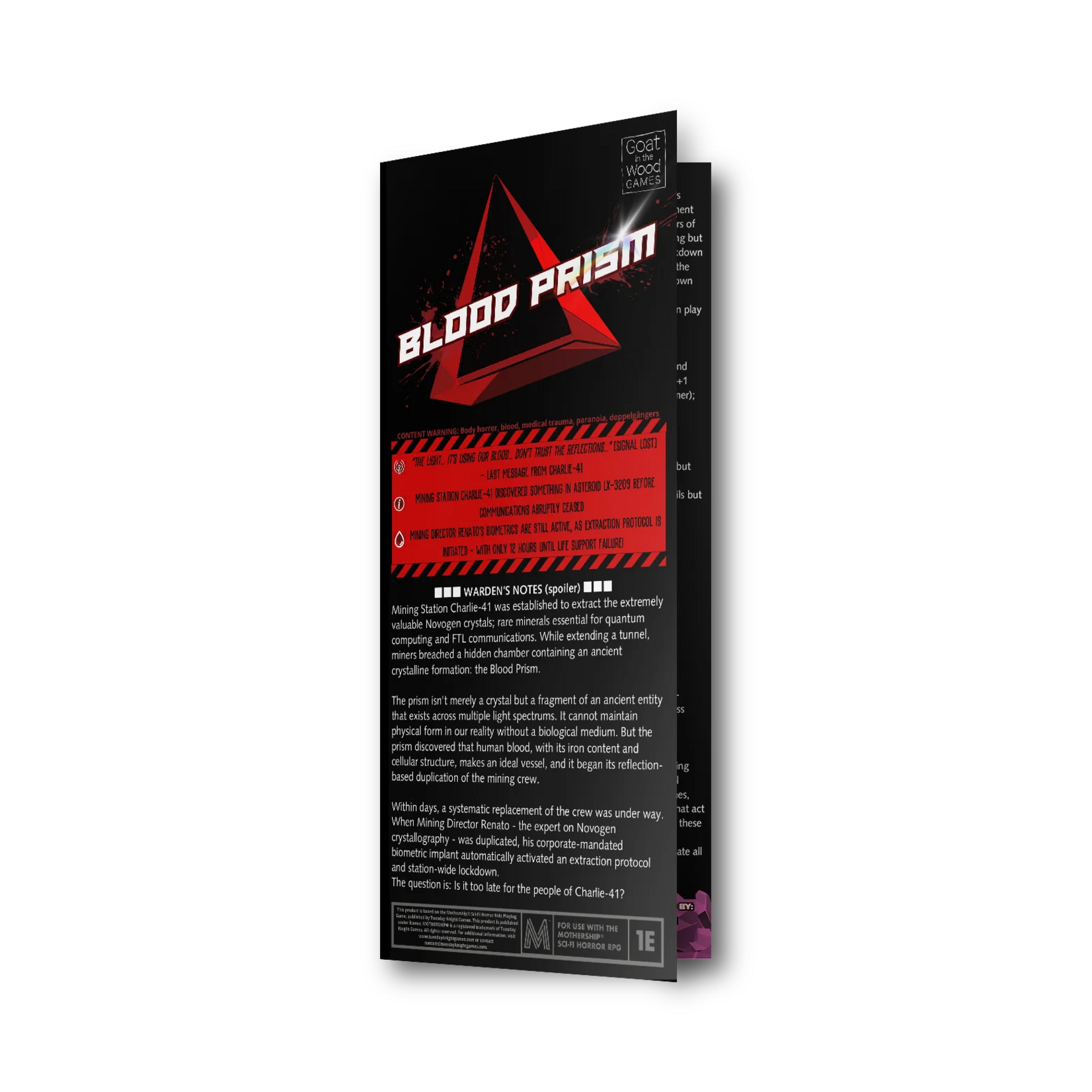 Goat in the Wood Games Mothership Blood Prism