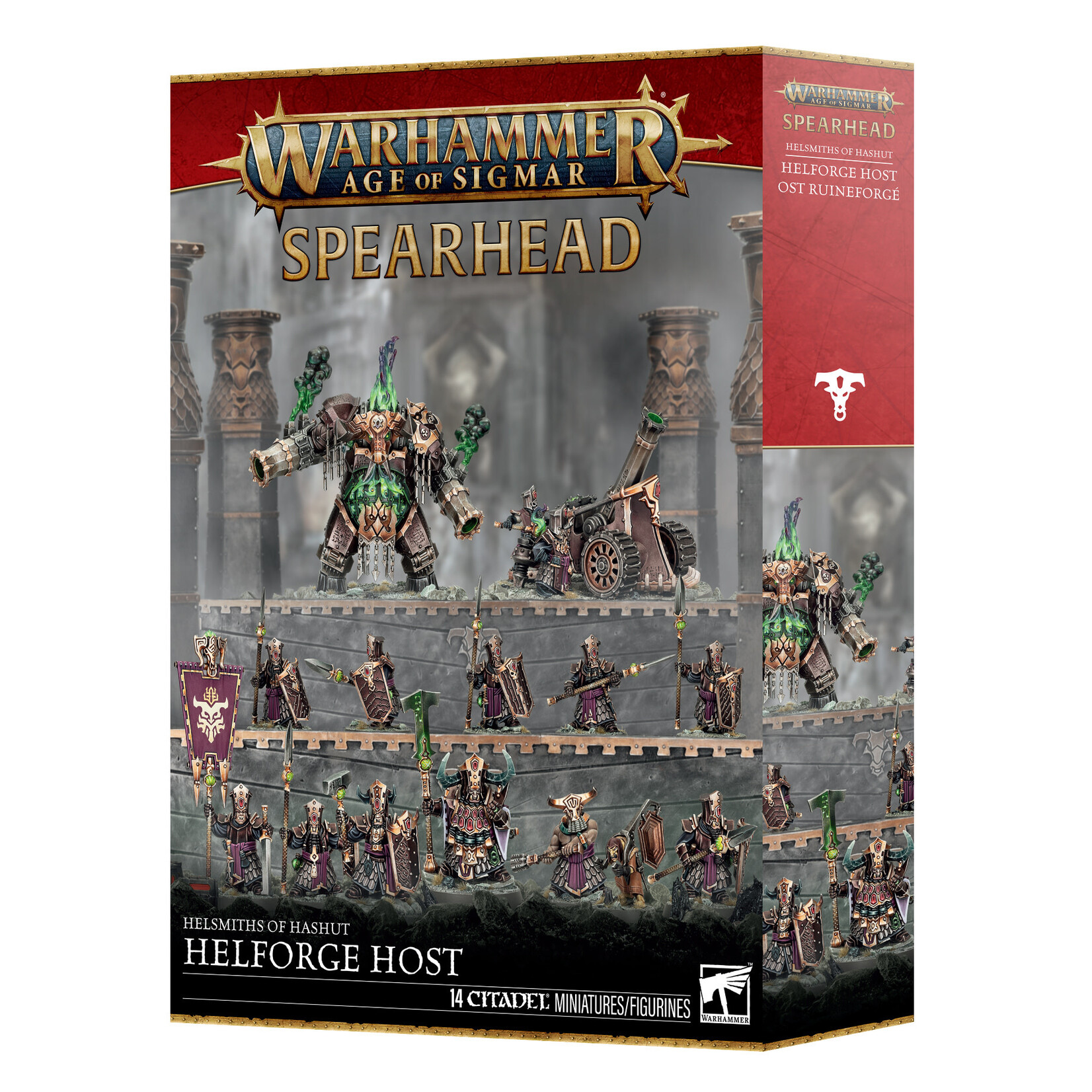 Games Workshop Warhammer Age of Sigmar Chaos Helmsmiths of Hashut Spearhead Helforge Host