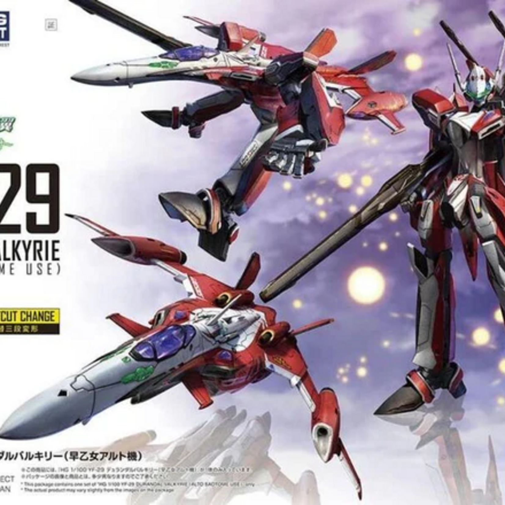 Bandai Gundam HG YF-29 Durandal Valkyrie 1-100