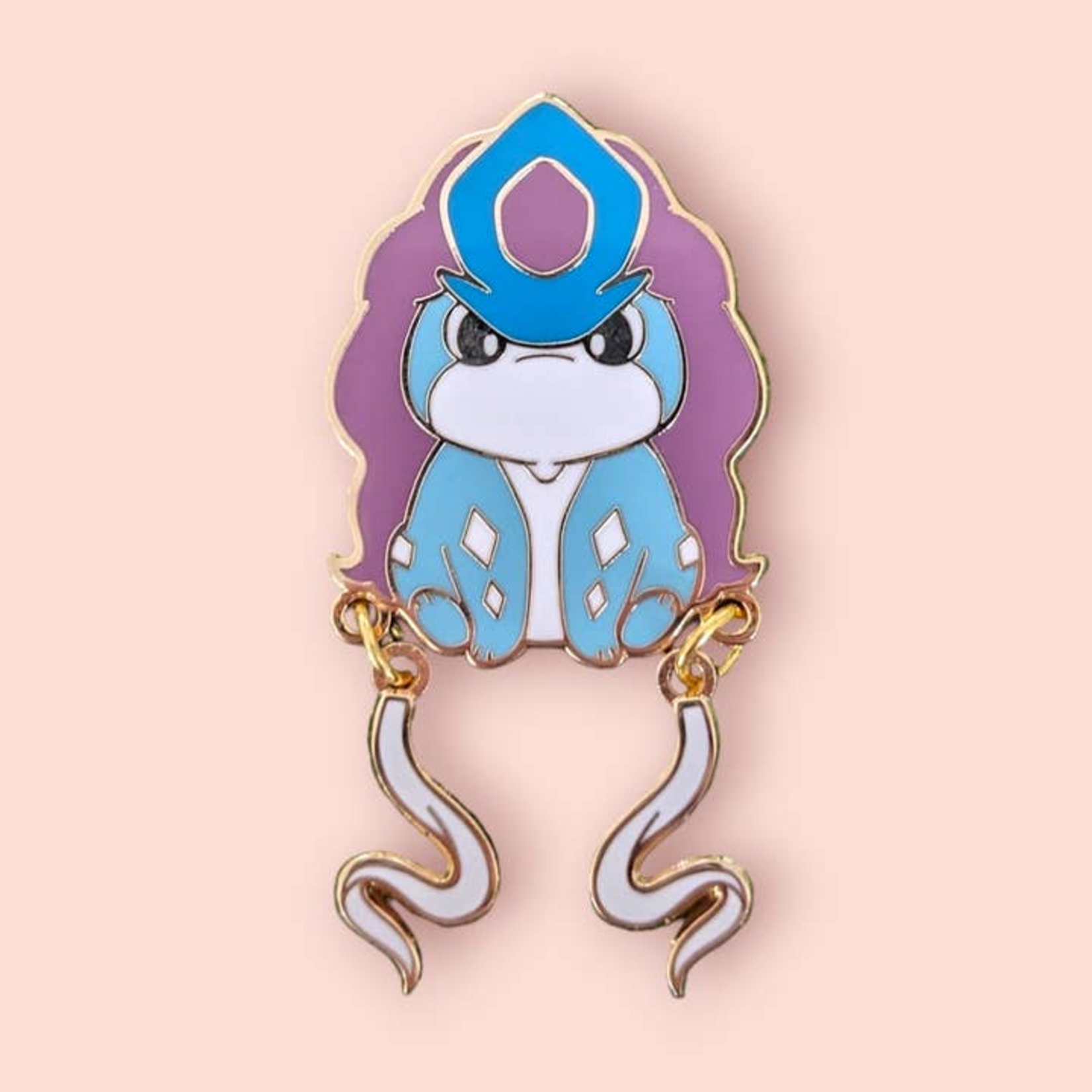 Sugar Cubed Studios 245 Mystery Monster Suicune Dangle Enamel Pin
