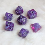 Fennek and Finch Witch Bolt Fuchsia Purple Polyhedral 7 die set
