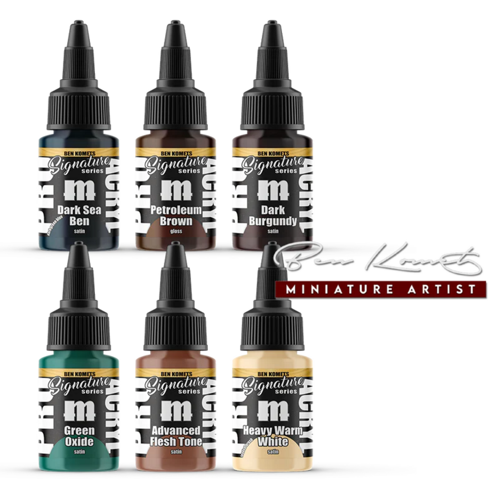 Monument Hobbies Pro Acryl Signature Series Set 3 Ben Komets Paint Set