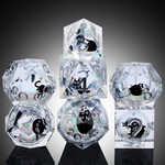 Dice Habit Liquid Core Diamond Kitty Polyhedral 7 Die Set