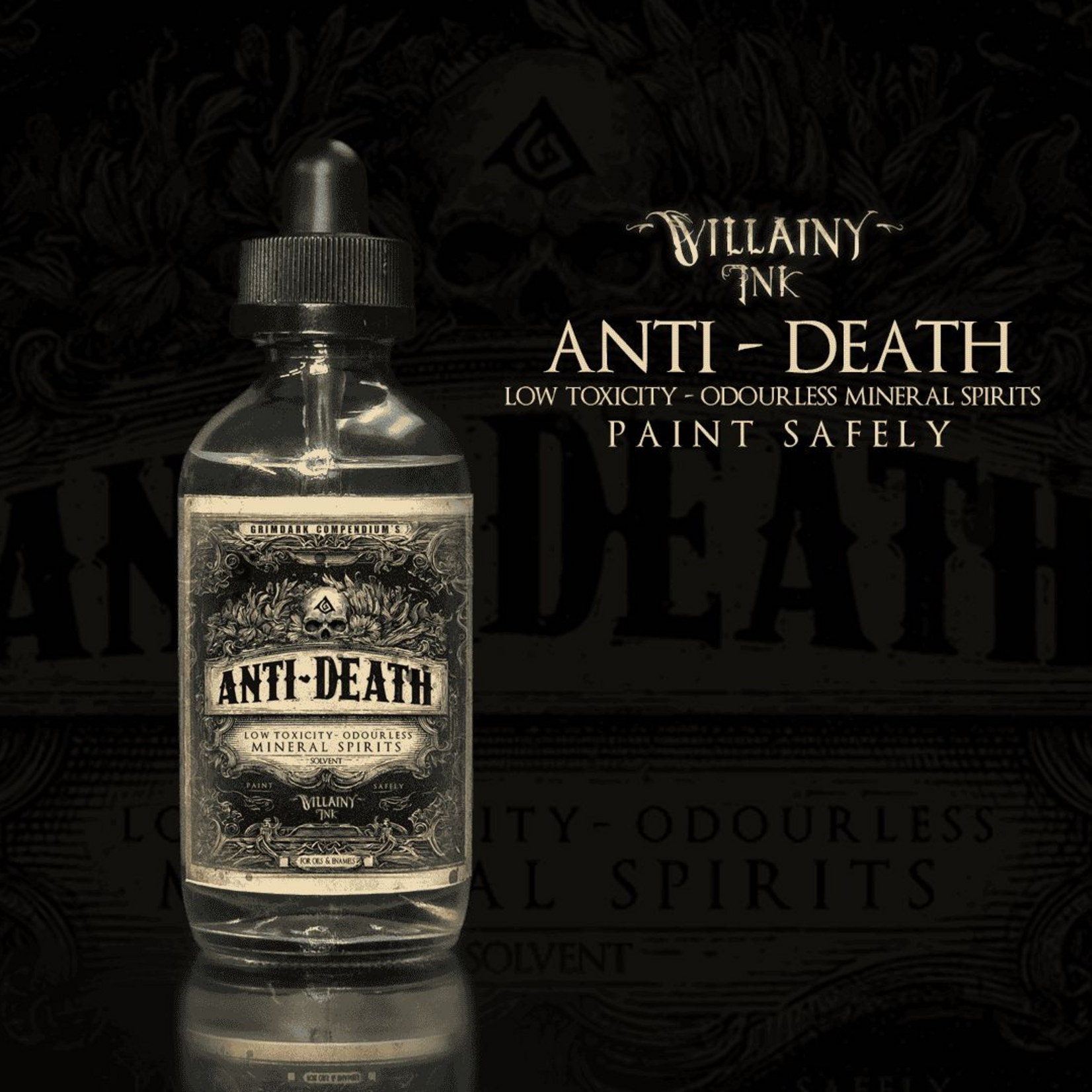 Grimdark Compendium Villainy Ink Anti-Death Odourless Mineral Spirits 108 ml