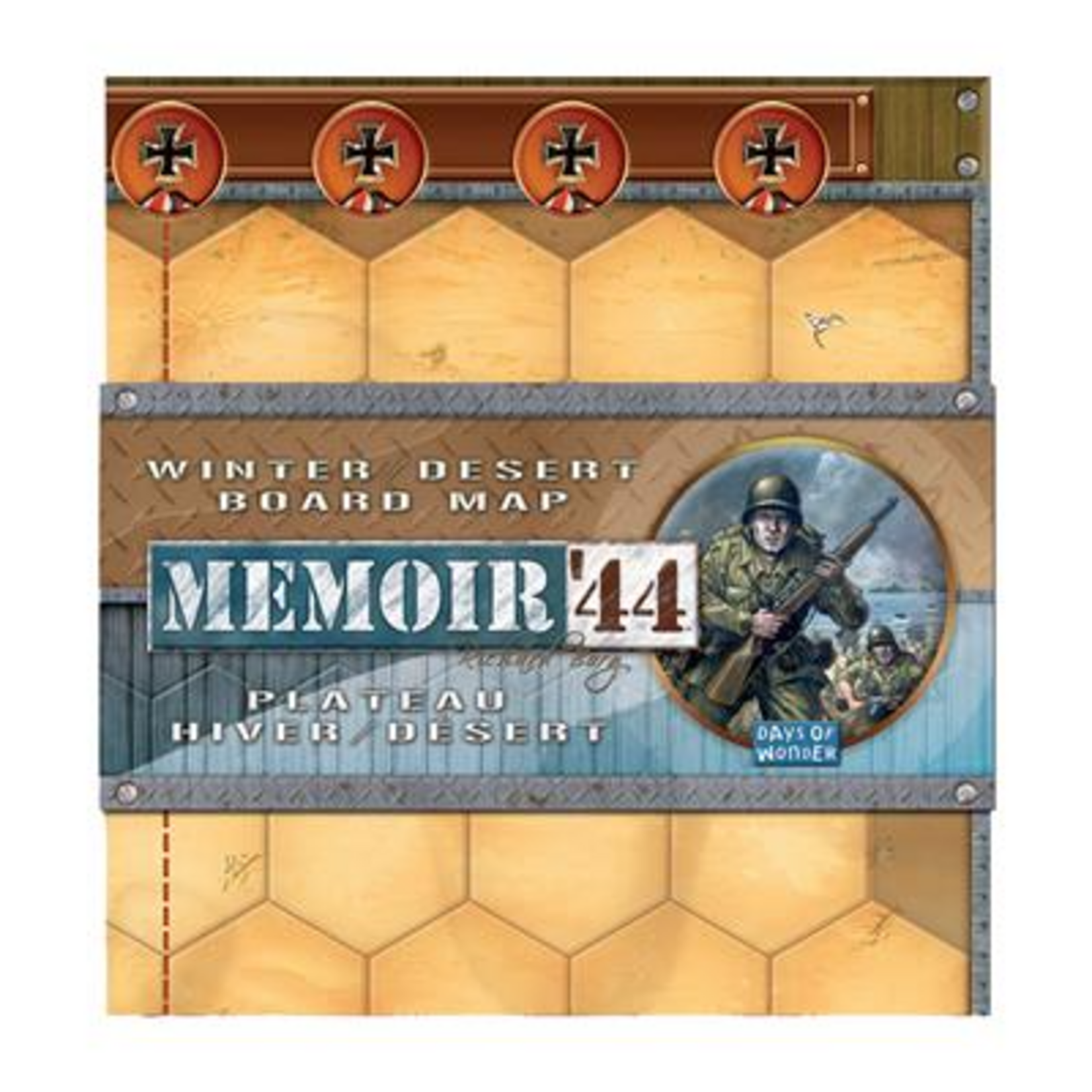 Days of Wonder Memoir 44 Winter-Desert Board Map