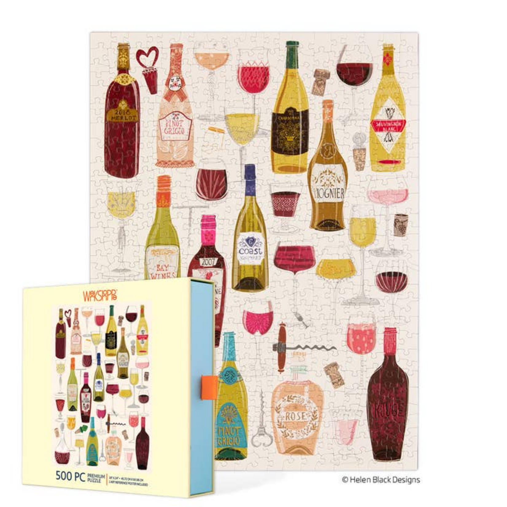 WerkShoppe 500 pc Puzzle Wine Tasting