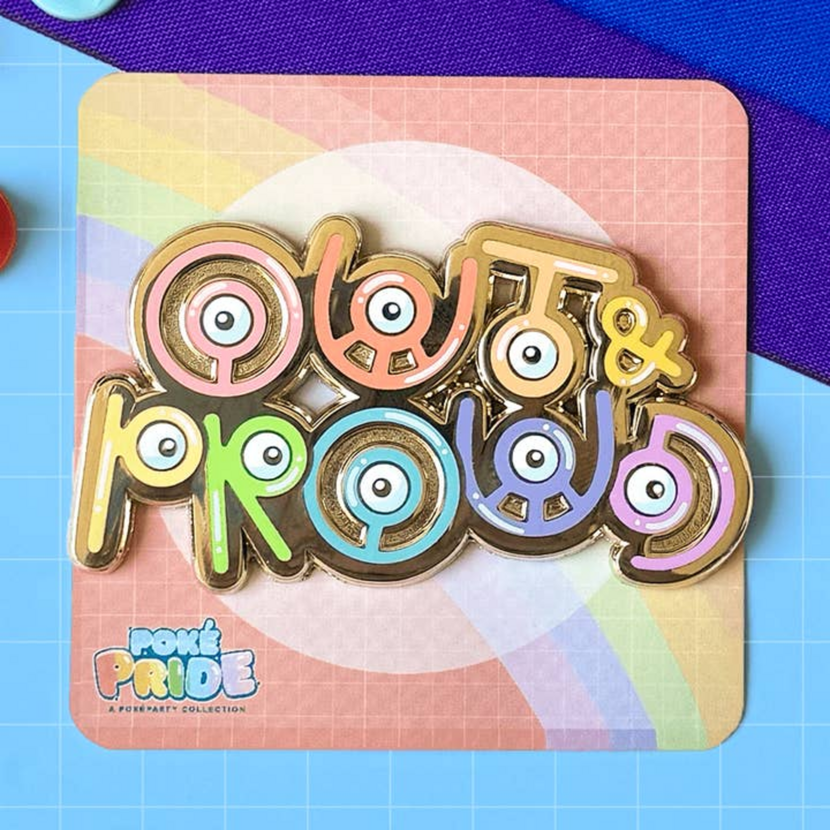 HeyyoJojo Unown Out and Proud Pokepride Pin