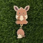 Sugar Cubed Studios Eeveelution Dangle Tail Enamel Pin Eevee