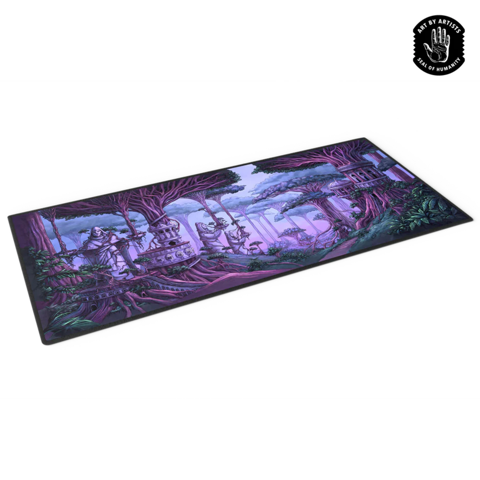 Orange Nebula Curator Desk Mat Arcane Landscapes The Mezzanine