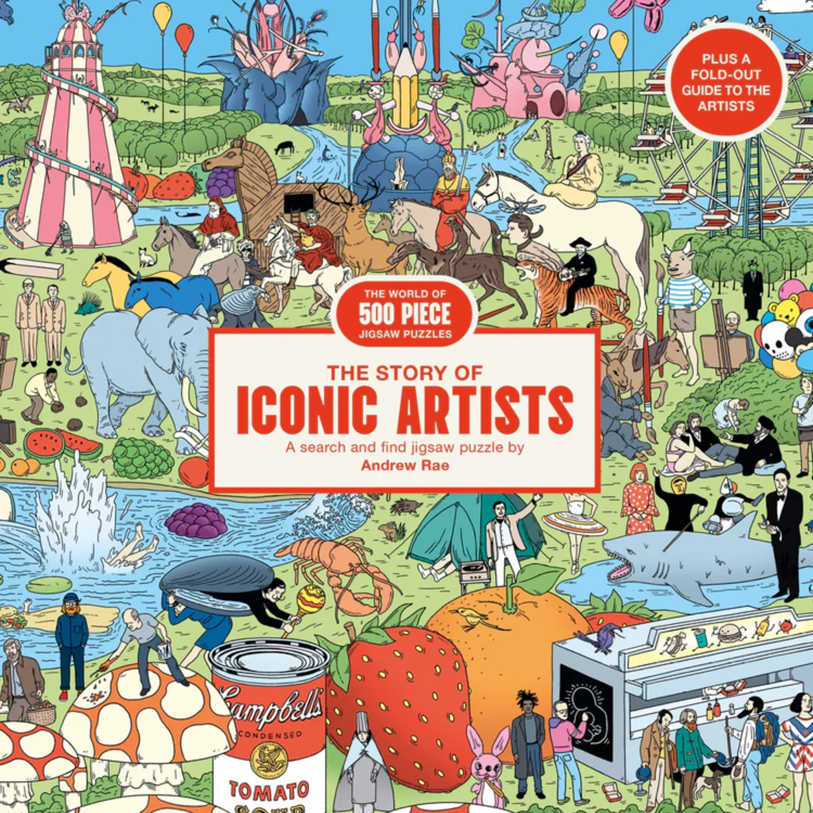 Laurence King Publishing 500 pc Search and Find Puzzle The Story of Iconic Artists