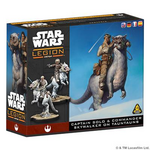 Atomic Mass Games Star Wars Legion Captain Solo and Commander Skywalker on Tauntauns