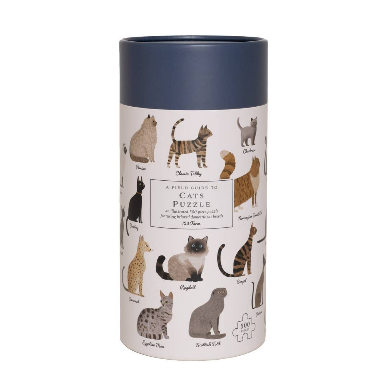 123 Farm 500 pc Puzzle A Field Guide to Cats