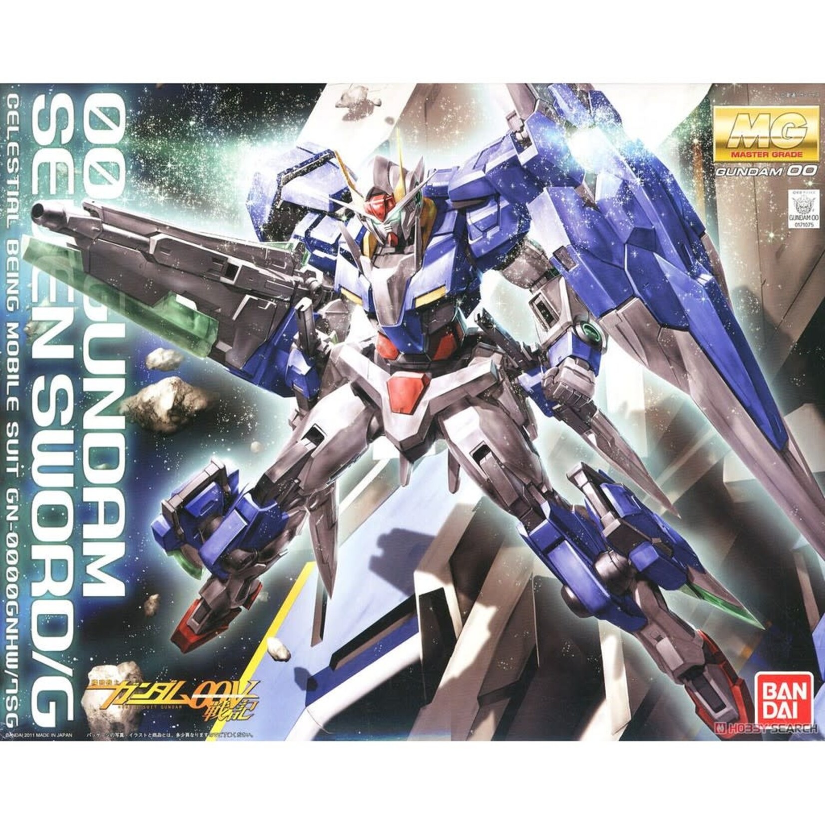 Bandai Gundam 00 Gundam Seven Sword/G Celestial Being Mobile Suit MG 1:100