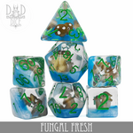 DND Dice DND Dice Fungal Fresh Polyhedral 7 die set