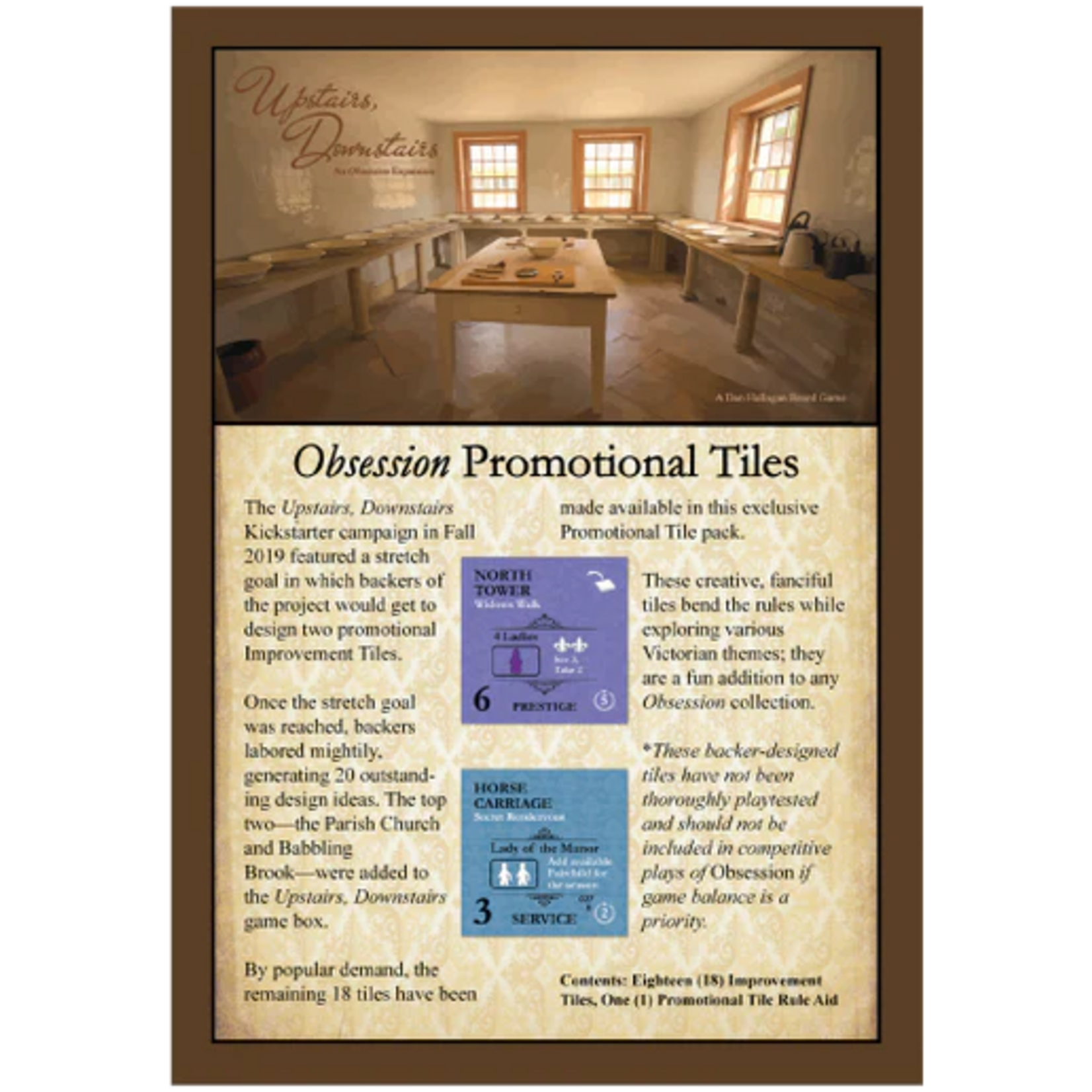 Kayenta Games Obsession Promotional Tiles