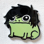 Strike Gently Co Emo Frog Enamel Pin