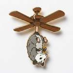 Strike Gently Co Possum Fan Enamel Pin