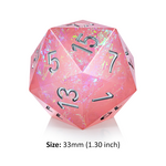 Dice Habit Jumbo d20 Pink Lemonade