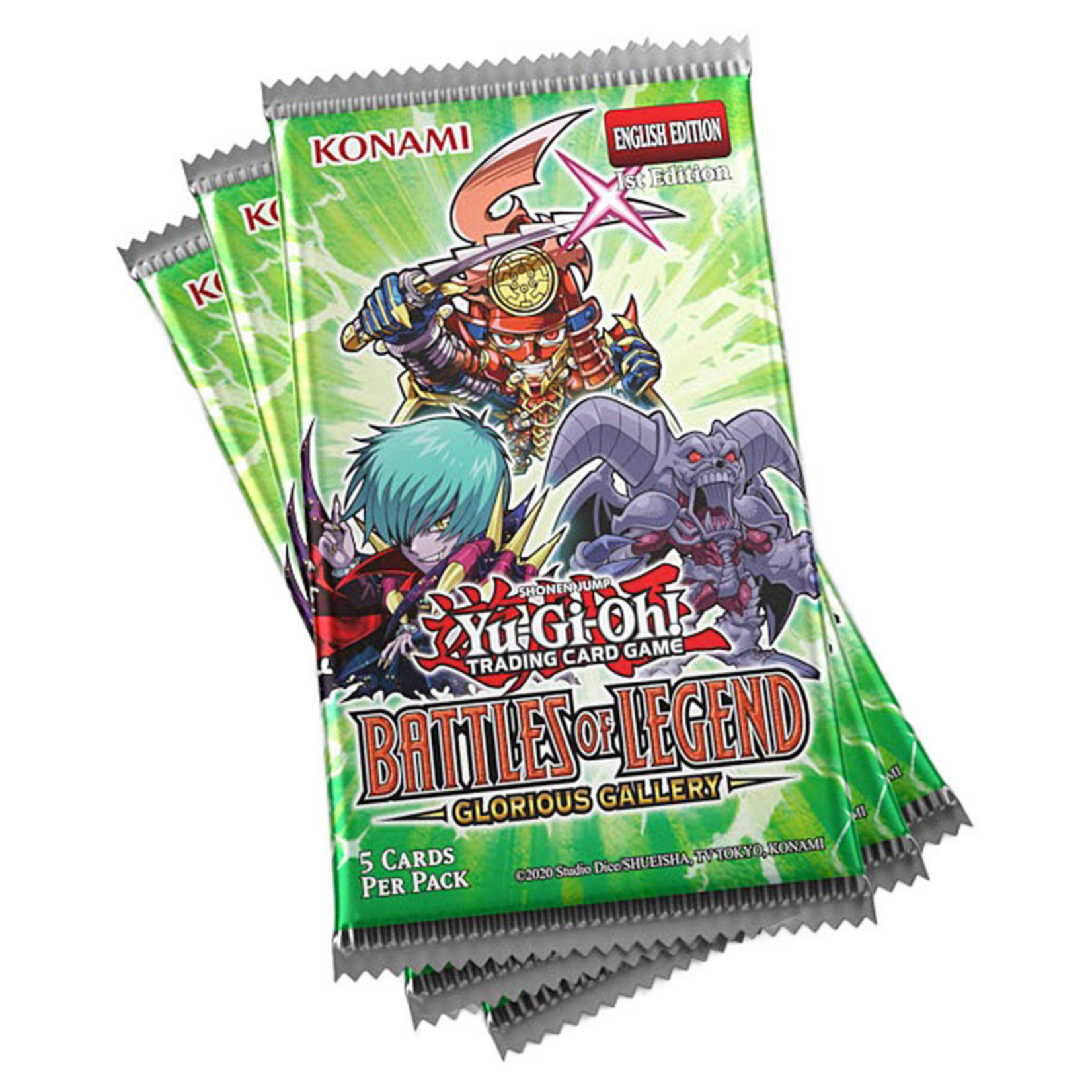 Konami YuGiOh Battles of Legend Glorious Gallery Booster PACK