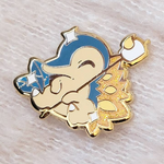 Xhilyn Campfire Shrew Cyndaquil Enamel Pin