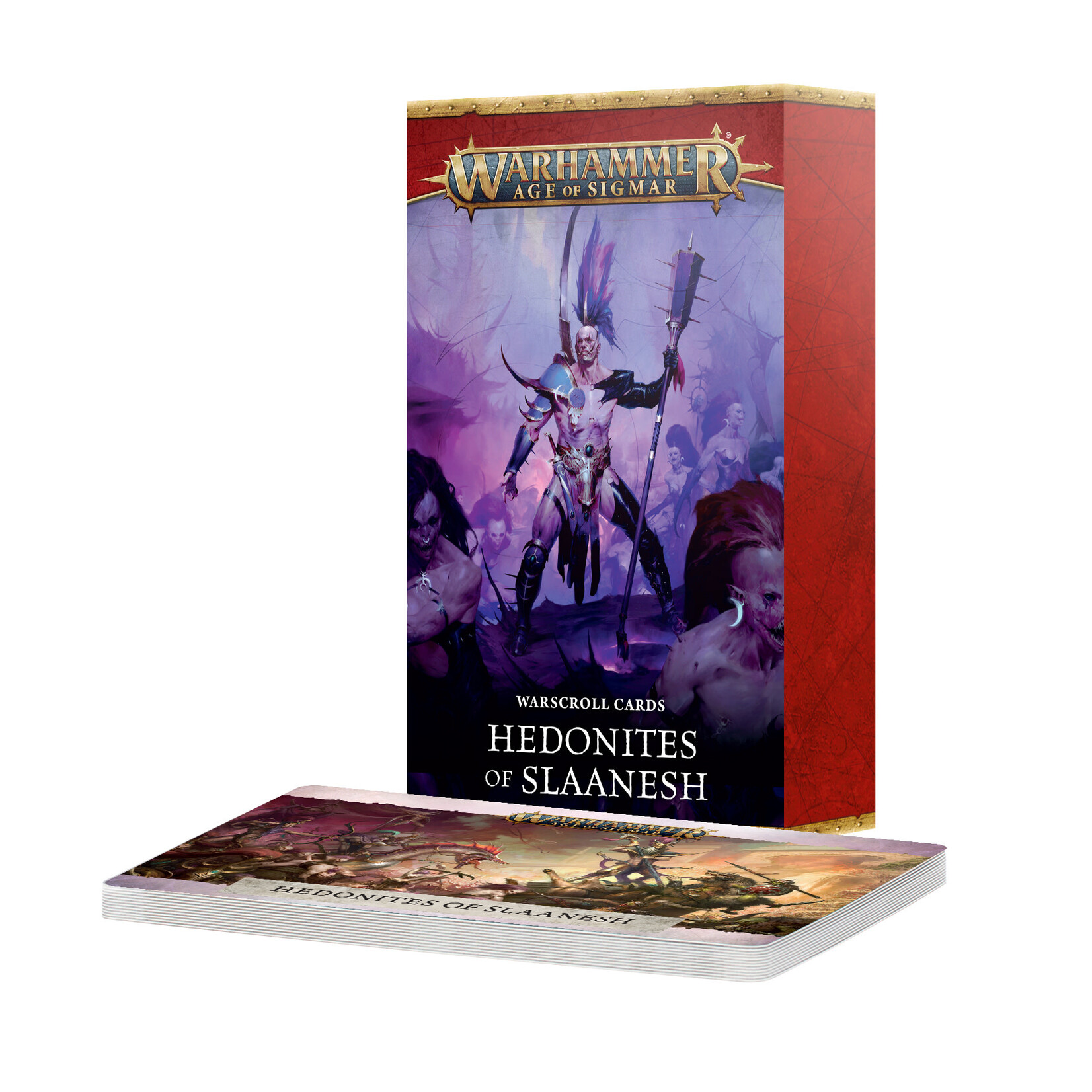 Games Workshop Warhammer Age of Sigmar Warscroll Cards Hedonites of Slaanesh 4E