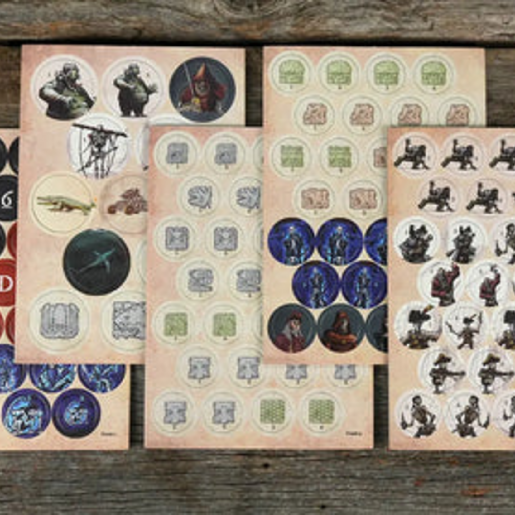 Limithron Pirate Borg Punch-Out Monsters and Pirates Token Pack