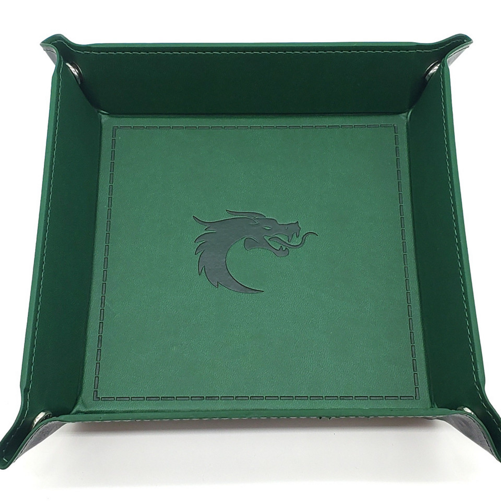 Old School Dice Old School Dice Square Rolling Tray Dark Green