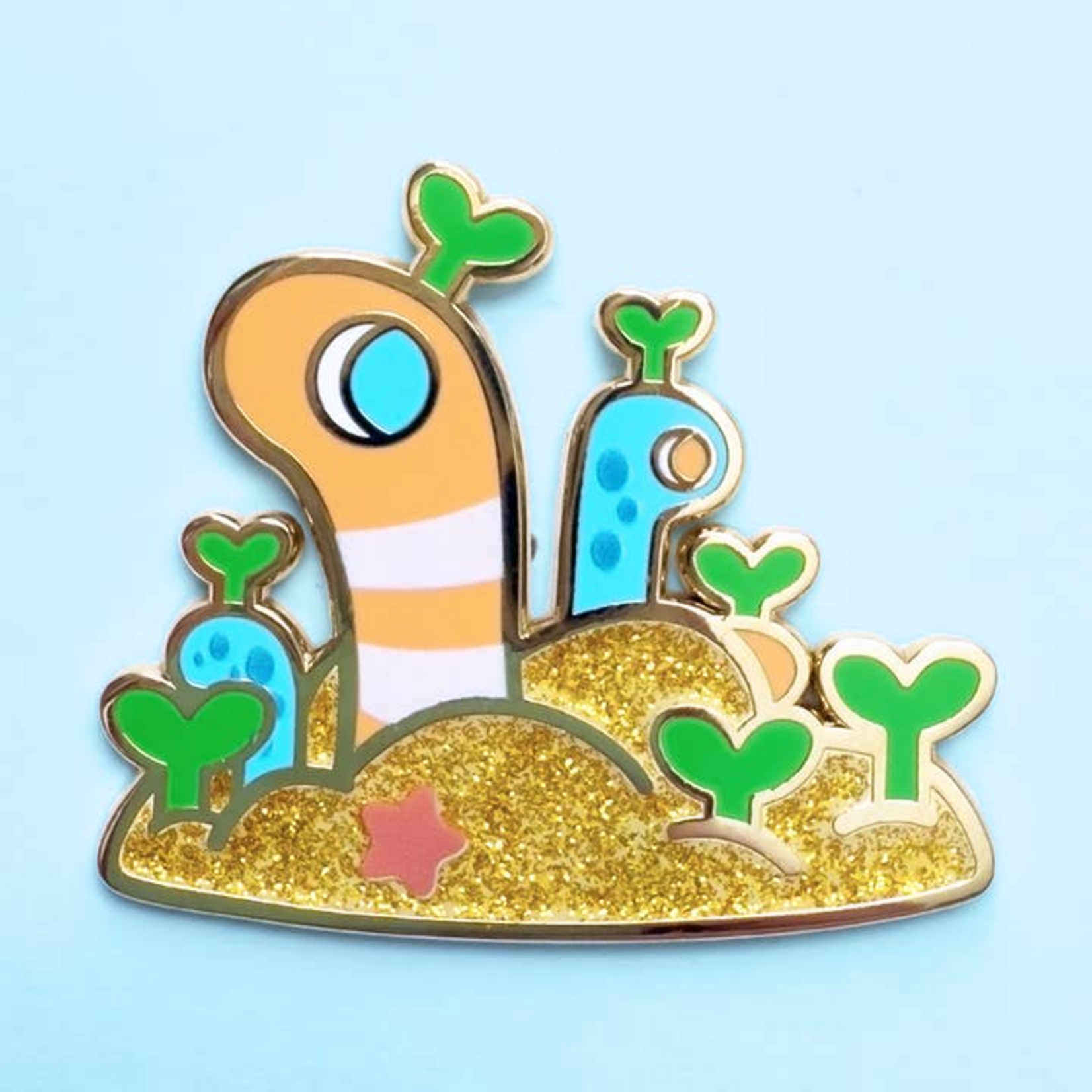 Fiveboos Inc Garden Eel Enamel Pin
