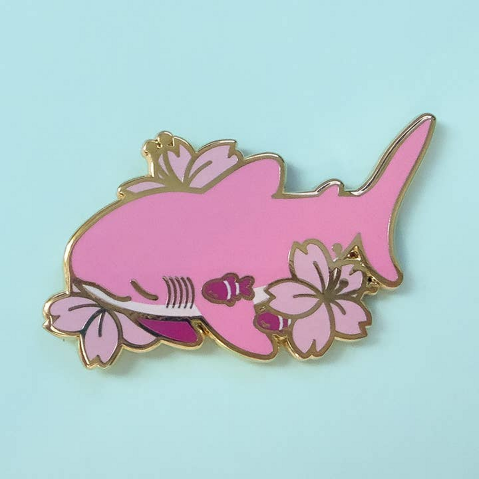 Fiveboos Inc Sakura Shark Enamel Pin