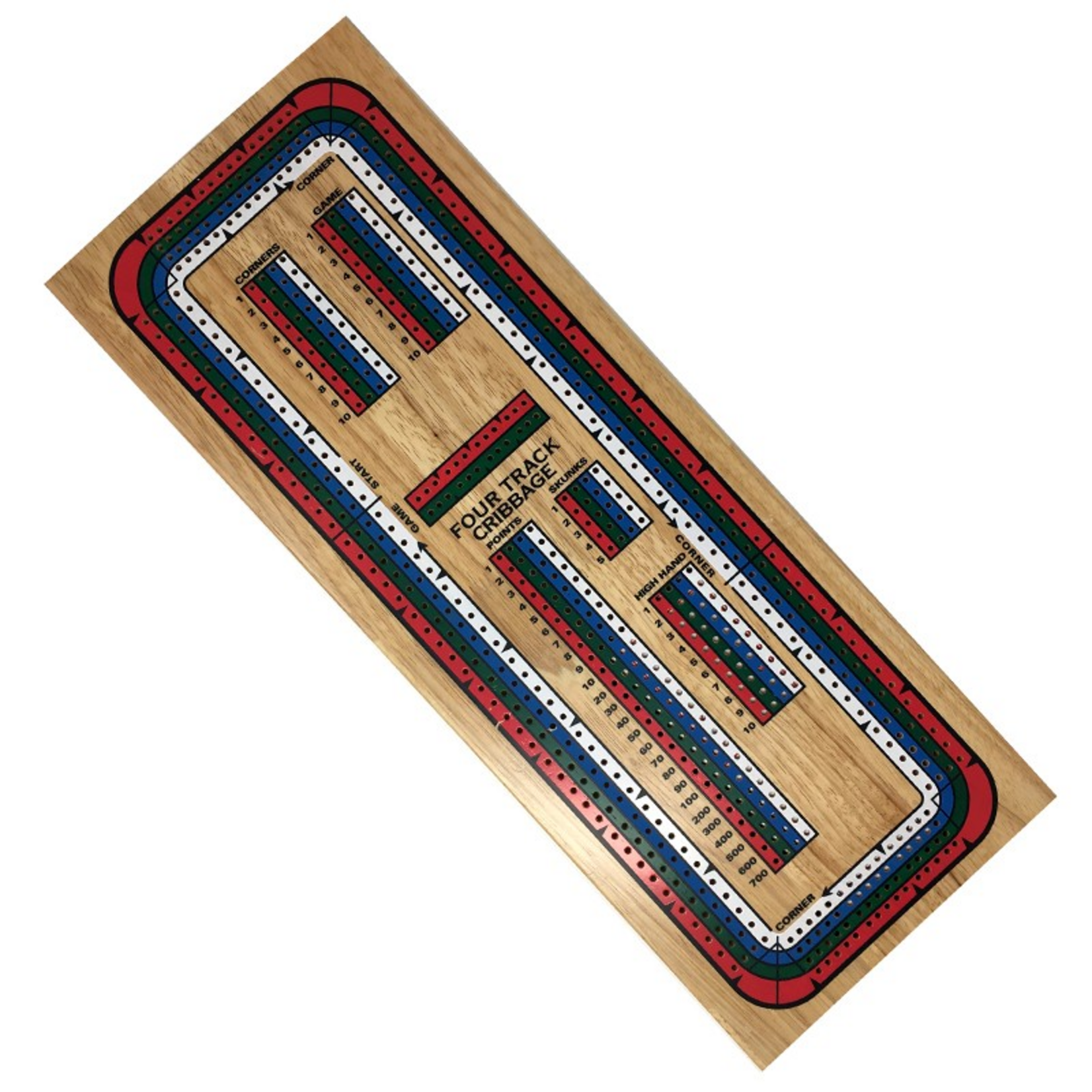 John Hansen Cribbage Jumbo Track 4 Color Board