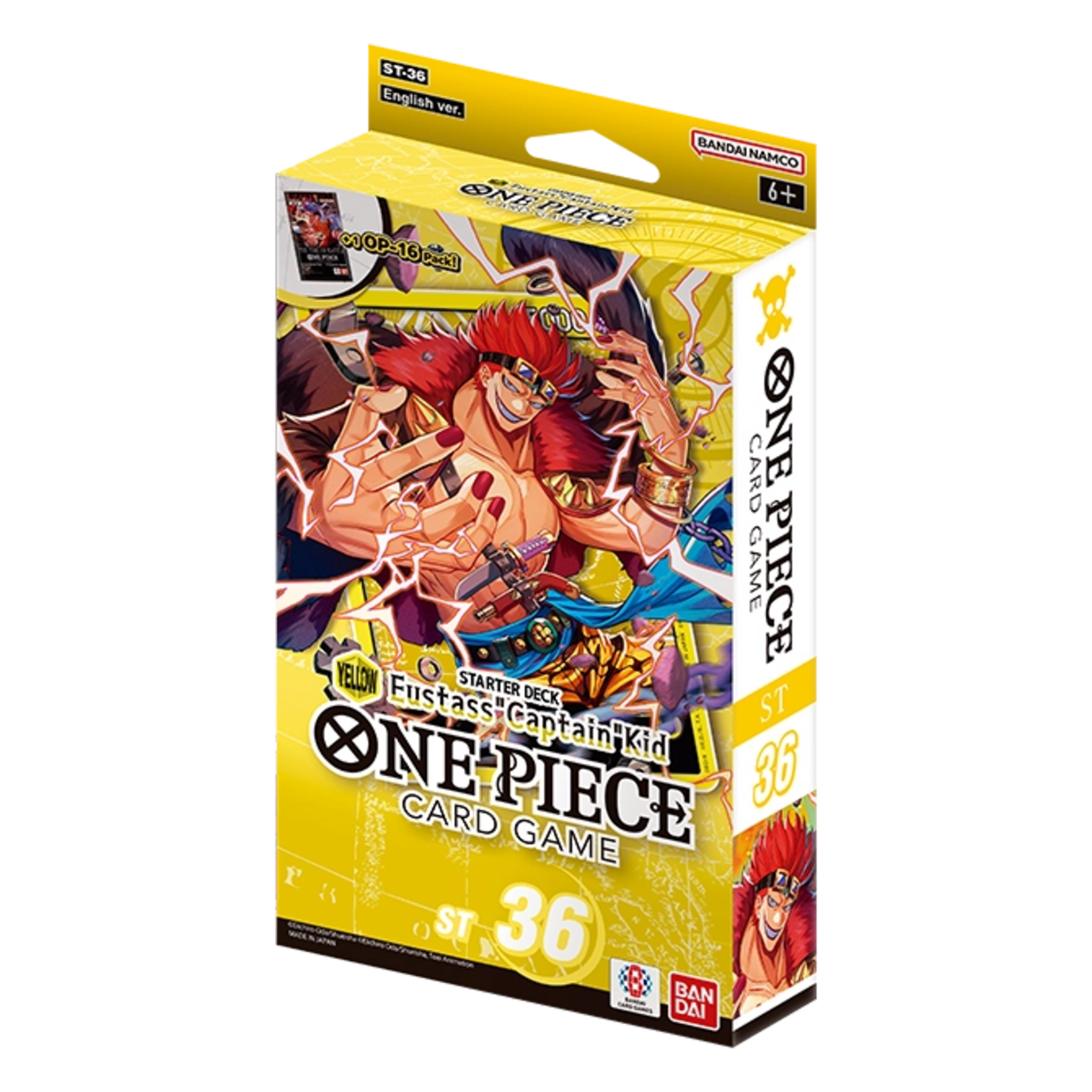 Bandai One Piece TCG Starter Deck Yellow Eustass Captain Kidd ST-36 PACK