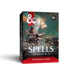 Wizards of the Coast Dungeons and Dragons Reference Cards Spells Levels 0-1
