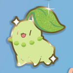 Xhilyn Chikorita Enamel Pin Mini Mon Series