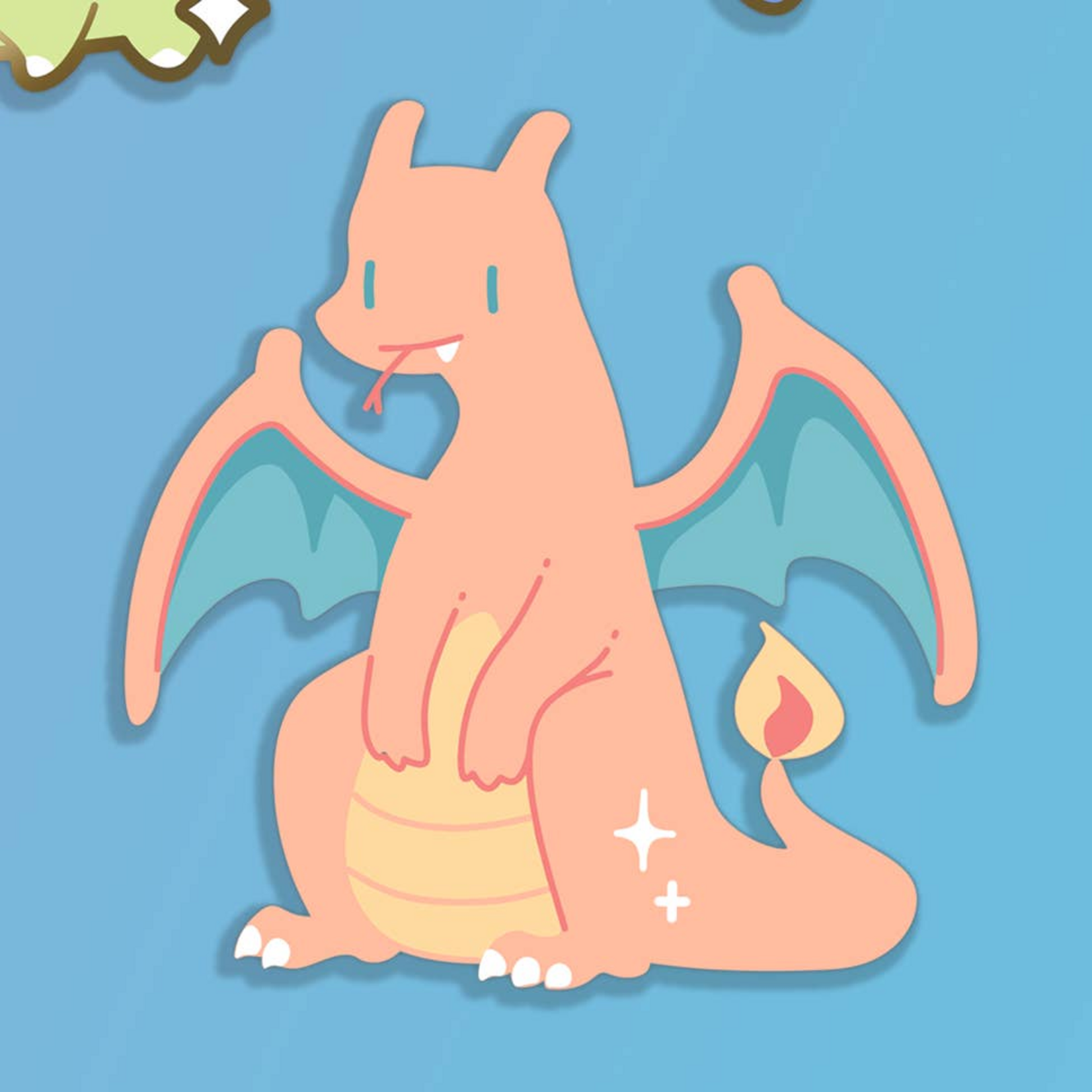 Xhilyn Derpy Charizard Enamel Pin